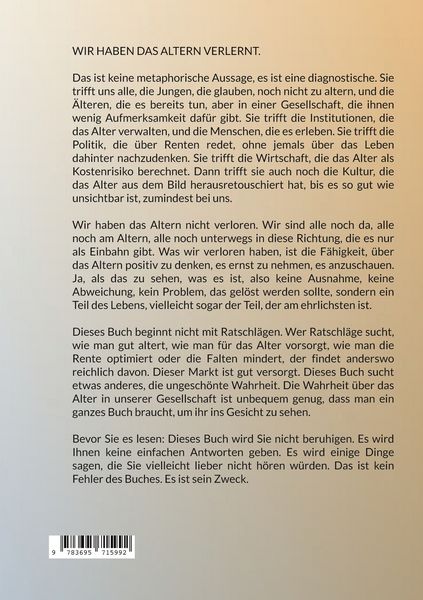 Produktbild: Der Wert eines &auml;lteren Menschen