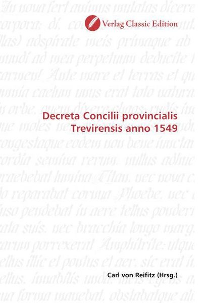 Produktbild: Decreta Concilii provincialis Trevirensis anno 1549
