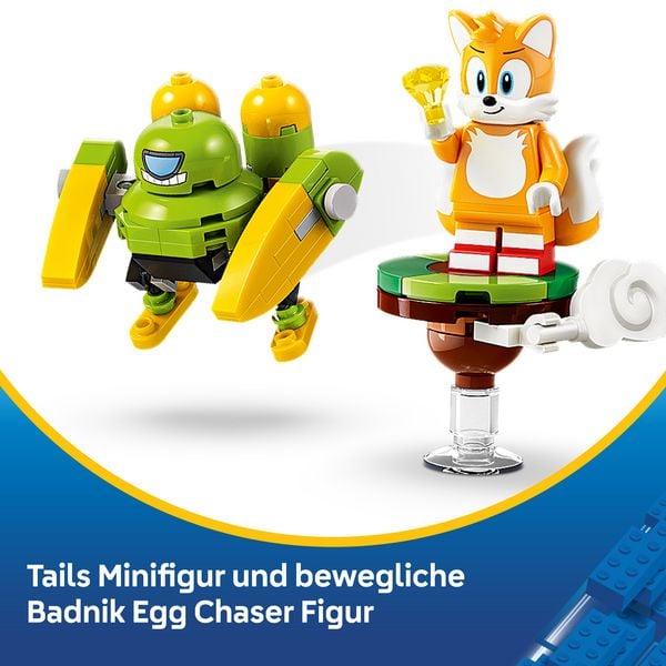 Produktbild: LEGO Sonic the Hedgehog Tails&lsquo; Tornado-1 baubarer Spielzeugflieger 77119
