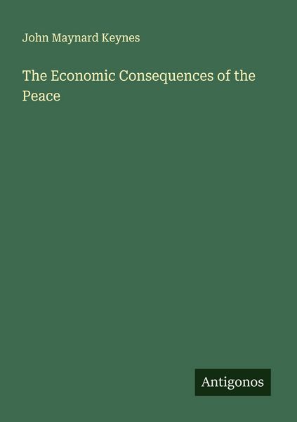 Produktbild: The Economic Consequences of the Peace