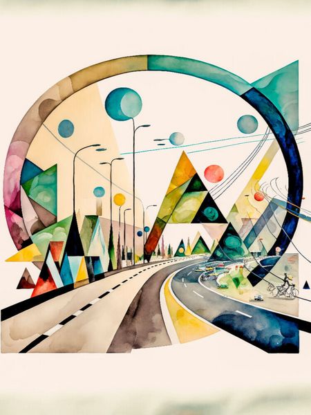 Produktbild: CALVENDO Puzzle Die Autobahn | 1000 Teile Lege-Gr&ouml;&szlig;e 64x48cm Foto-Puzzle f&uuml;r gl&uuml;ckliche Stunden