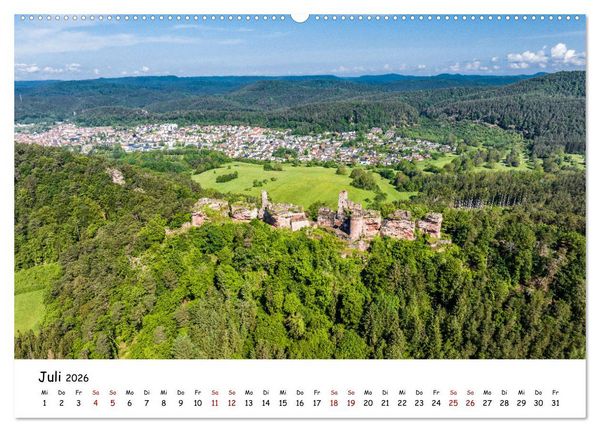 Produktbild: Pf&auml;lzer Burgen (hochwertiger Premium Wandkalender 2026 DIN A2 quer), Kunstdruck in Hochglanz
