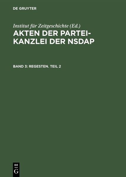 Produktbild: Regesten. Teil 2