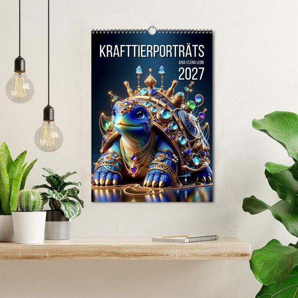 Produktbild: Krafttierportr&auml;ts (Wandkalender 2027 DIN A3 hoch), CALVENDO Monatskalender