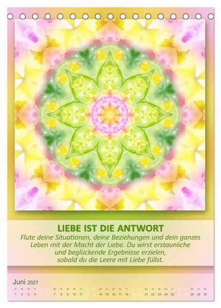 Produktbild: Light Energy Mandalas - Kalender - Vol. 2 (Tischkalender 2027 DIN A5 hoch), CALVENDO Monatskalender