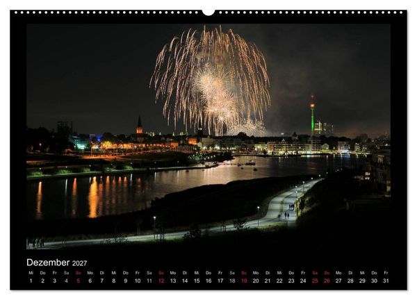 Produktbild: Feuerwerks - Impressionen (hochwertiger Premium Wandkalender 2027 DIN A2 quer), Kunstdruck in Hochglanz