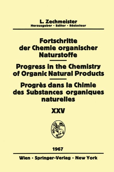 Produktbild: Progress in the Chemistry of Organic Natural Products / Fortschritte der Chemie Organischer Naturstoffe / Progr&egrave;s dans la Chimie des Substances Organiques Naturelles