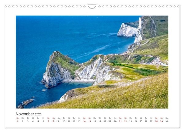 Produktbild: S&uuml;dengland - Impressionen aus dem S&uuml;dwesten von England (Wandkalender 2026 DIN A3 quer), CALVENDO Monatskalender