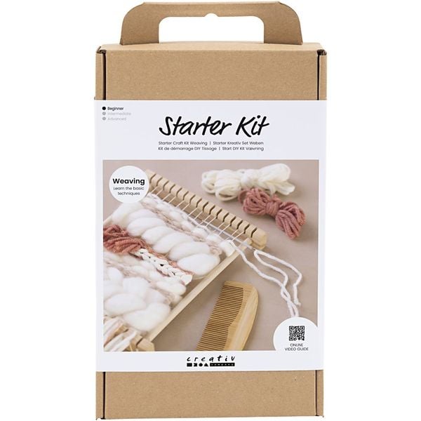 Produktbild: Creativ Company DIY Sets Flechten, Rya-Technik, Pompons Starter Kreativ Set Weben, Kreativ Box
