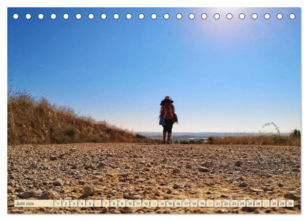 Produktbild: Buen Camino - pilgern auf dem Jakobsweg - Camino Franc&eacute;s (Tischkalender 2026 DIN A5 quer), CALVENDO Monatskalender