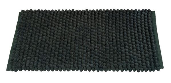 Produktbild: Badteppich Mod. Solivo, dunkelgrün, Polyester/Baumwolle, 50x80 cm, rutschhemmend und