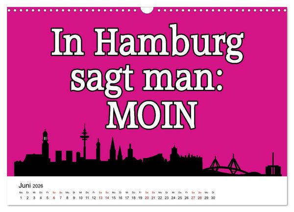 Produktbild: Hamburger Schnack (Wandkalender 2026 DIN A3 quer), CALVENDO Monatskalender