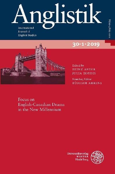 Produktbild: Anglistik. International Journal of English Studies. Volume 30.1 (2019)