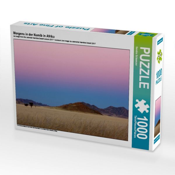 CALVENDO Puzzle Morgens in der Namib in Afrika | 1000 Teile Lege-Größe 64x48cm Foto-Puzzle für glückliche Stunden