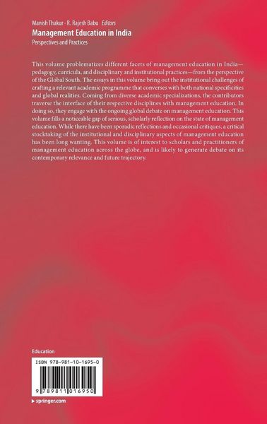 Produktbild: Management Education in India