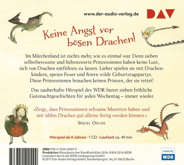 Produktbild: Sieben Prinzessinnen und jede Menge Drachen