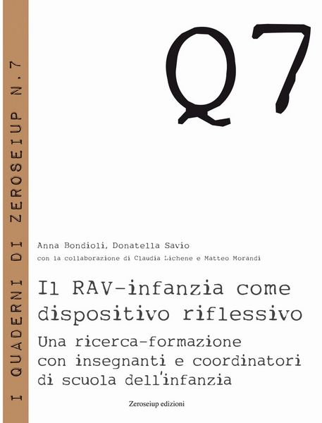 Produktbild: Il RAV-infanzia come dispositivo riflessivo. Una ricerca-formazione con insegnanti e coordinatori di scuola dell'infanzia
