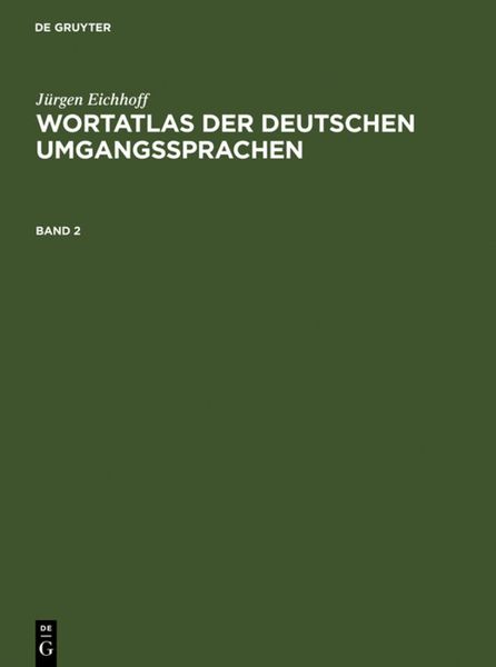Produktbild: Wortatlas der deutschen Umgangssprachen. Band 2