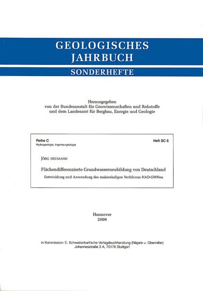 Produktbild: Fl&auml;chendifferenzierte Grundwasserneubildung von Deutschland