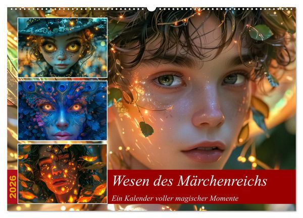 Wesen des Märchenreichs (Wandkalender 2026 DIN A2 quer), CALVENDO Monatskalender