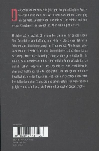Produktbild: Christiane F. - Mein zweites Leben
