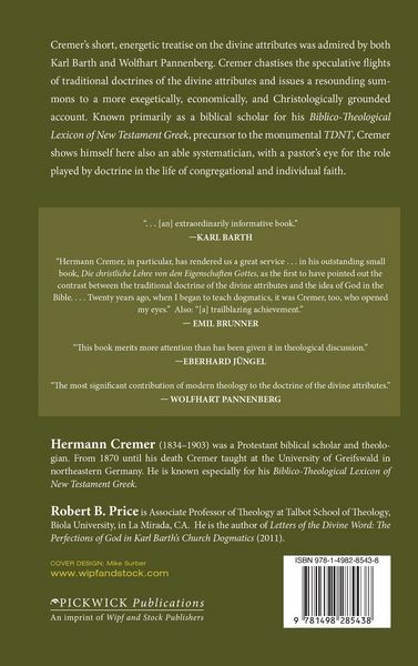 Produktbild: The Christian Doctrine of the Divine Attributes