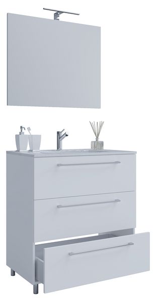 Produktbild: 3-tlg. Waschplatz Waschtisch Badinos Schublade 3SC