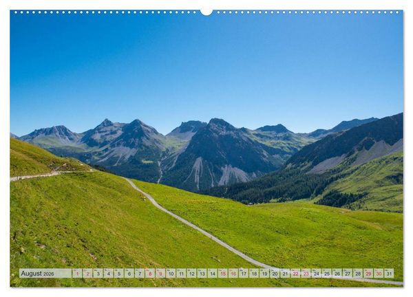 Produktbild: Arosa - Atemberaubende Bergkulissen (Wandkalender 2026 DIN A2 quer), CALVENDO Monatskalender