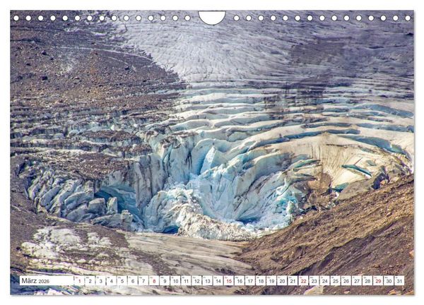 Produktbild: Die Gletscher schmelzen (Wandkalender 2026 DIN A4 quer), CALVENDO Monatskalender