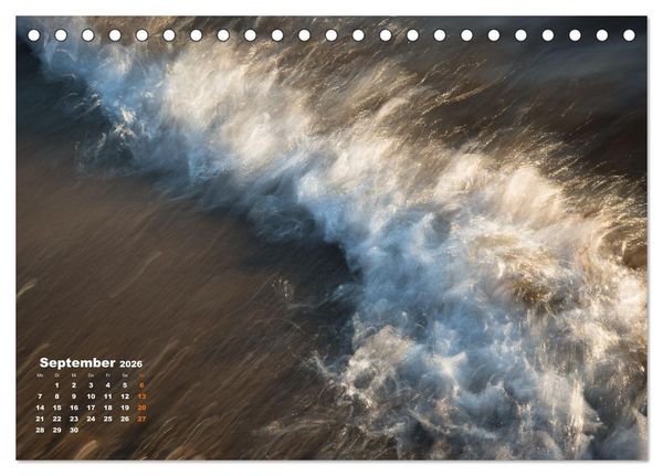 Produktbild: ... wie kleine Wellen tanzen ... (Tischkalender 2026 DIN A5 quer), CALVENDO Monatskalender