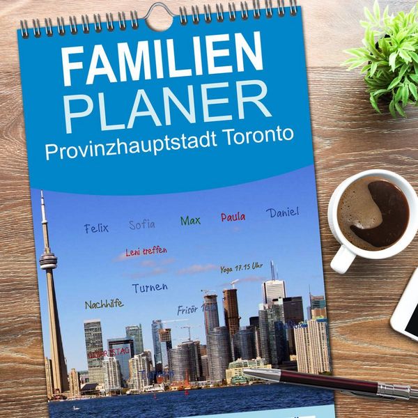 Produktbild: Familienplaner 2026 - Provinzhauptstadt Toronto mit 5 Spalten (Wandkalender, 21 x 45 cm) CALVENDO
