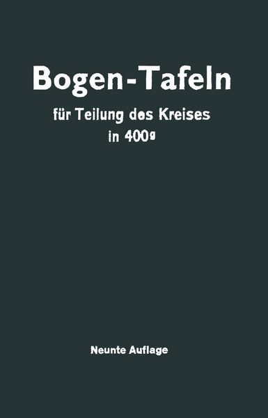 Produktbild: Taschenbuch zum Abstecken von Kreisbogen