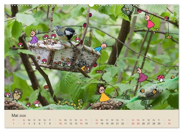 Produktbild: Das Leben der kleinen Pankies (hochwertiger Premium Wandkalender 2026 DIN A2 quer), Kunstdruck in Hochglanz