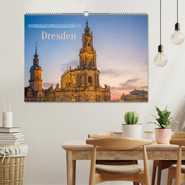Produktbild: Dresden - Sachsens Perle an der Elbe (Wandkalender 2026 DIN A2 quer), CALVENDO Monatskalender