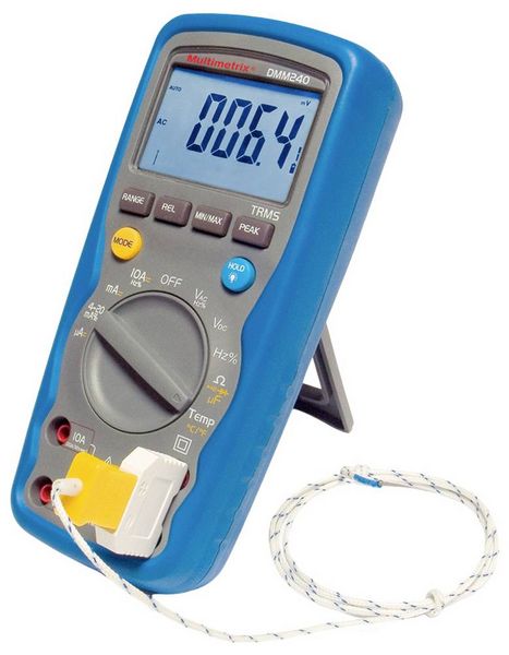 Produktbild: Multimetrix DMM 240 Hand-Multimeter digital Wasserdicht (IP67) CAT III 1000 V, CAT IV 600 V Anzeige (Counts): 40000