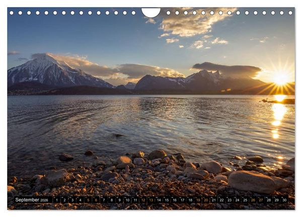 Produktbild: Rund um den Thunersee (Wandkalender 2026 DIN A4 quer), CALVENDO Monatskalender