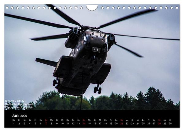 Produktbild: Hubschrauber im Einsatz (Wandkalender 2026 DIN A4 quer), CALVENDO Monatskalender