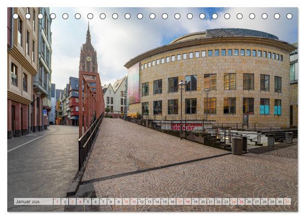 Produktbild: Frankfurt am Main Impressionen (Tischkalender 2026 DIN A5 quer), CALVENDO Monatskalender