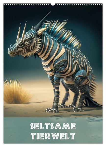 Seltsame Tierwelt (Wandkalender 2024 DIN A2 hoch), CALVENDO Monatskalender