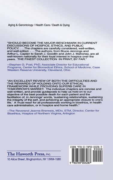 Produktbild: Ethics in Hospice Care