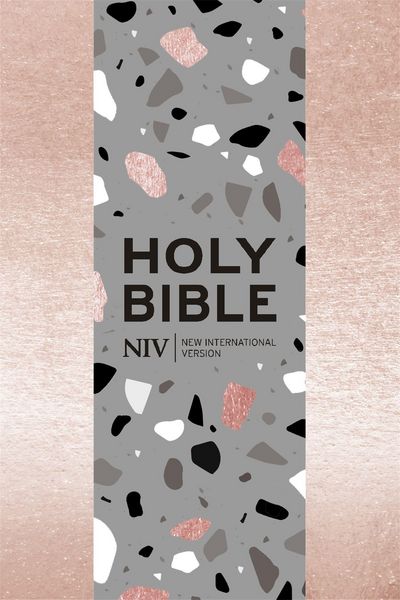 Produktbild: NIV Pocket Rose Gold Terrazzo Soft-tone Bible with Zip