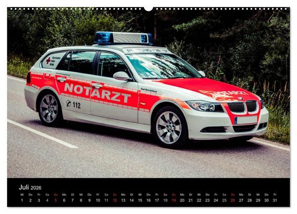 Produktbild: Einsatzfahrzeuge - Bayern (Wandkalender 2026 DIN A2 quer), CALVENDO Monatskalender