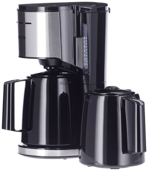 Produktbild: Severin KA 9308 Kaffeemaschine Edelstahl (geb&uuml;rstet), Schwarz Fassungsverm&ouml;gen Tassen=8 Isolierkanne