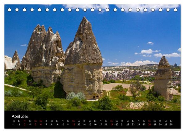 Produktbild: T&uuml;rkei - fantastisches Kappadokien (Tischkalender 2026 DIN A5 quer), CALVENDO Monatskalender