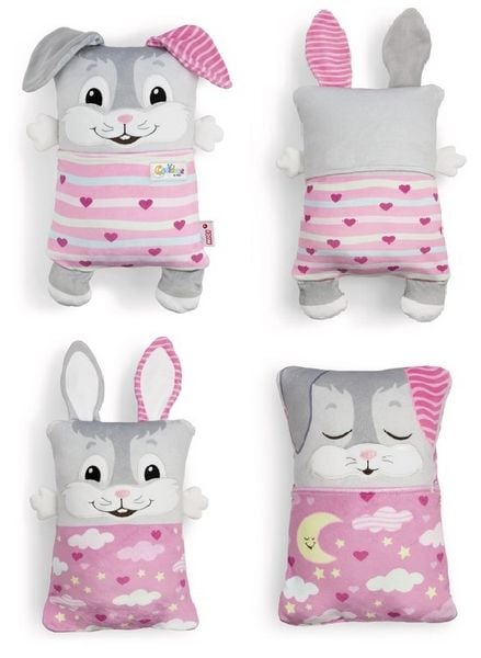 Kuscheltier Hase mit Wendefunktion 30x20cm
