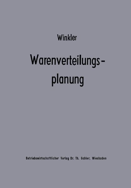 Produktbild: Warenverteilungsplanung