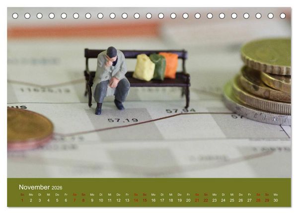 Produktbild: Miniaturen - Klein ganz gro&szlig; (Tischkalender 2026 DIN A5 quer), CALVENDO Monatskalender