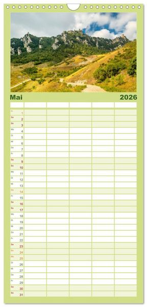 Produktbild: Familienplaner 2026 - San Marino Die &auml;lteste Republik der Welt mit 5 Spalten (Wandkalender, 21 x 45 cm) CALVENDO
