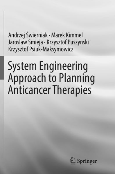 Produktbild: System Engineering Approach to Planning Anticancer Therapies