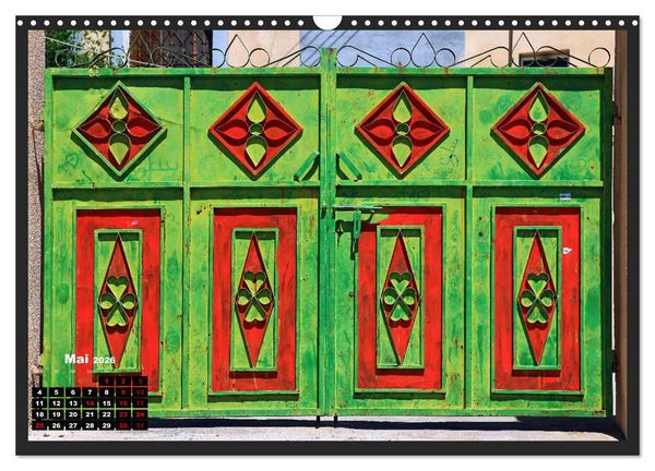 Produktbild: OMAN - Farbenfrohe orientalische T&uuml;ren (Wandkalender 2026 DIN A3 quer), CALVENDO Monatskalender